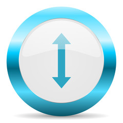 arrow blue glossy icon