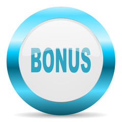 bonus blue glossy icon