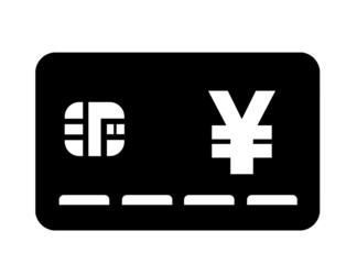 Obraz premium Symbole du Yen sur une carte de crédit