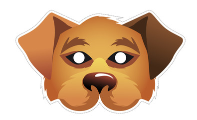 dog mask vector