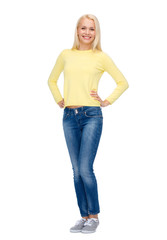 Obraz premium smiling girl in casual clothes