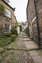 Old english country cottage in village