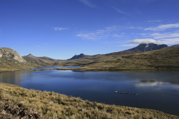 Huaylacancha Lagoon Andes Peru