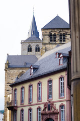 Obraz premium Trier, Germany, old buildings and Cathedral