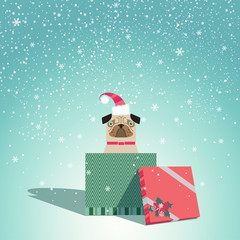 Adorable Dog for Christmas