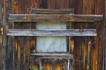 Boarded up Window