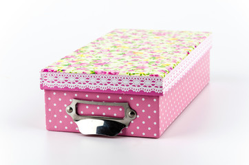 Gift box isolated white background
