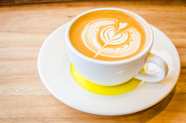 Latte art coffee