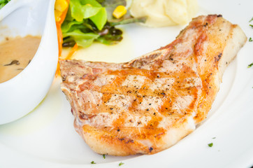 Pork chops steak