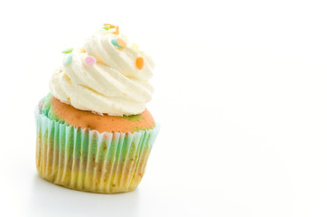 Cupcakes isolated on white background