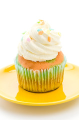 Cupcakes isolated on white background