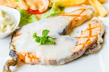 Salmon steak