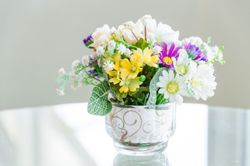 Bouquet flower in vase