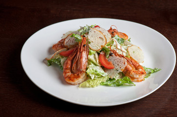 Tasty shrimp salad