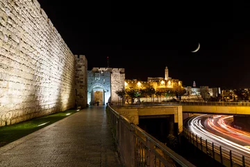Wandcirkels aluminium Jaffa Gate, Jerusalem © Alexey Stiop