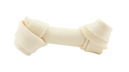 Foto auf Acrylglas Artificial a bone for dog isolated on white background © amstockphoto
