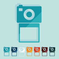 Flat design: photo