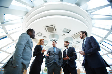 Fototapeta premium Business conversation