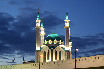 Fototapeta na wymiar Qol Sharif Mosque in Kazan Kremlin, Tatarstan, Russia