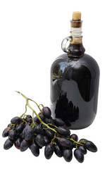 Wine and grapeWine and grape