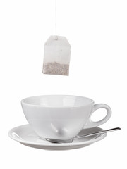 Tea cup isolated on white background