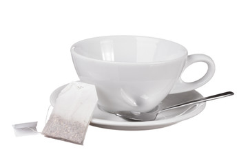 Tea cup isolated on white background