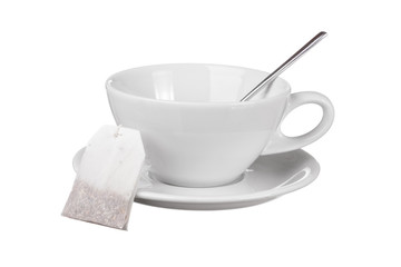 Tea cup isolated on white background