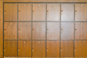 Wooden locker