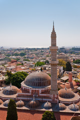 Naklejka premium Rhodes Landmark Suleiman Mosque
