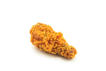 Fried chicken isolated on white background