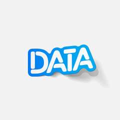 realistic design element: DATA