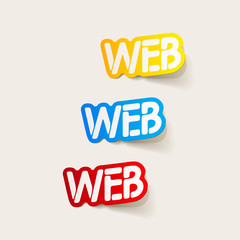 realistic design element: WEB