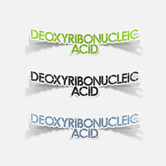 realistic design element: Deoxyribonucleic acid