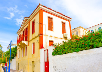 Beautiful House in city of Poros island in Greece