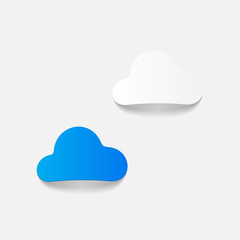 realistic design element: cloud