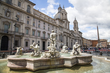Naklejka na ściany i meble Rzym - Piazza Navona