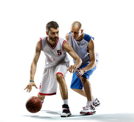 2 basketball players