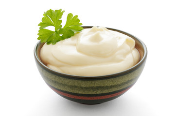 Mayonnaise und Petersilie