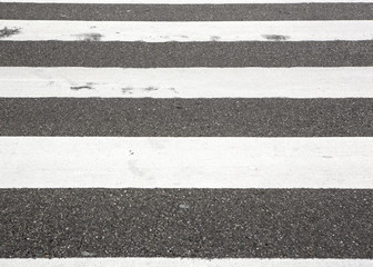 Zebra crossing on city street