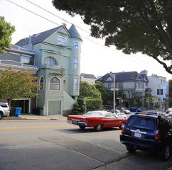 Selbstklebende Fototapeten Street in San Francisco, CA © vasart