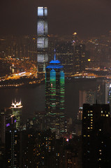 The Peak Ausblick bei Nacht