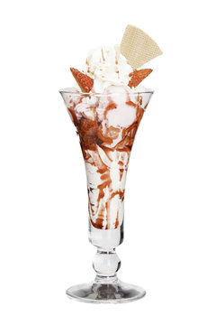 Eisbecher Erdbeere