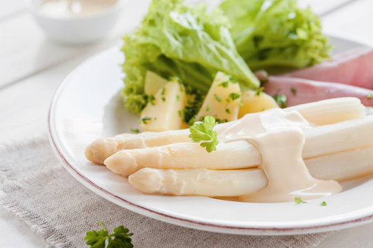 spargel mit schinken und kartoffeln
