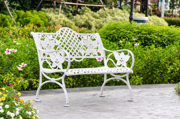 Chair in the garden.