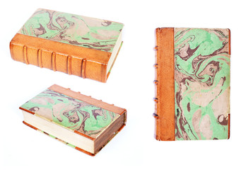 antique book on the white background