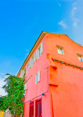 Historic beautiful building in Nafplio town in Greece