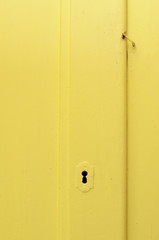 yellow door detail