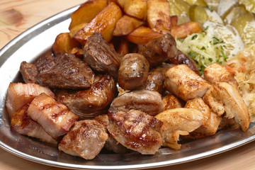 meat with cabbage and potatoes
