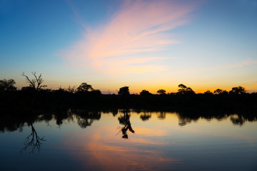 Obraz premium Sunset in Kruger park, South Africa