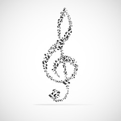 Abstract musical background